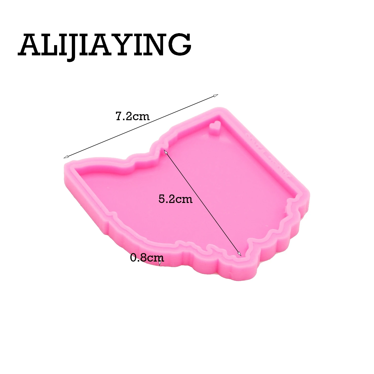 DY0220 Glitter staaten ohio karte form DIY keychain silikon formen handwerk schlüsselring anhänger schmuck schlüsselanhänger form