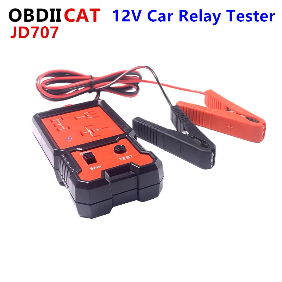 JD707 12V Universal Automotive Car Relay Tester LED Indicator Light Car Battery Checker Electronic Relay Tester Voltage Tester