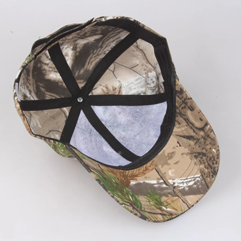 Gorra de camuflaje con estampado de hojas de jungla para hombre y mujer, gorro de béisbol de secado rápido con protección solar, Unisex