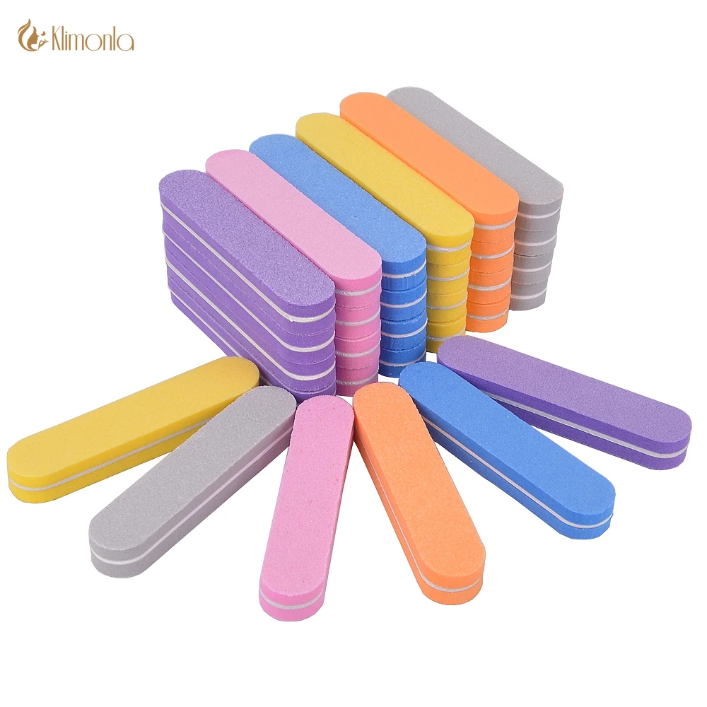 

3/6/12pcs lot Double-sided Mini Nail Files Blocks Colorful Sponge Nail Polish Sanding Buffer Strips Polishing Manicure Tools