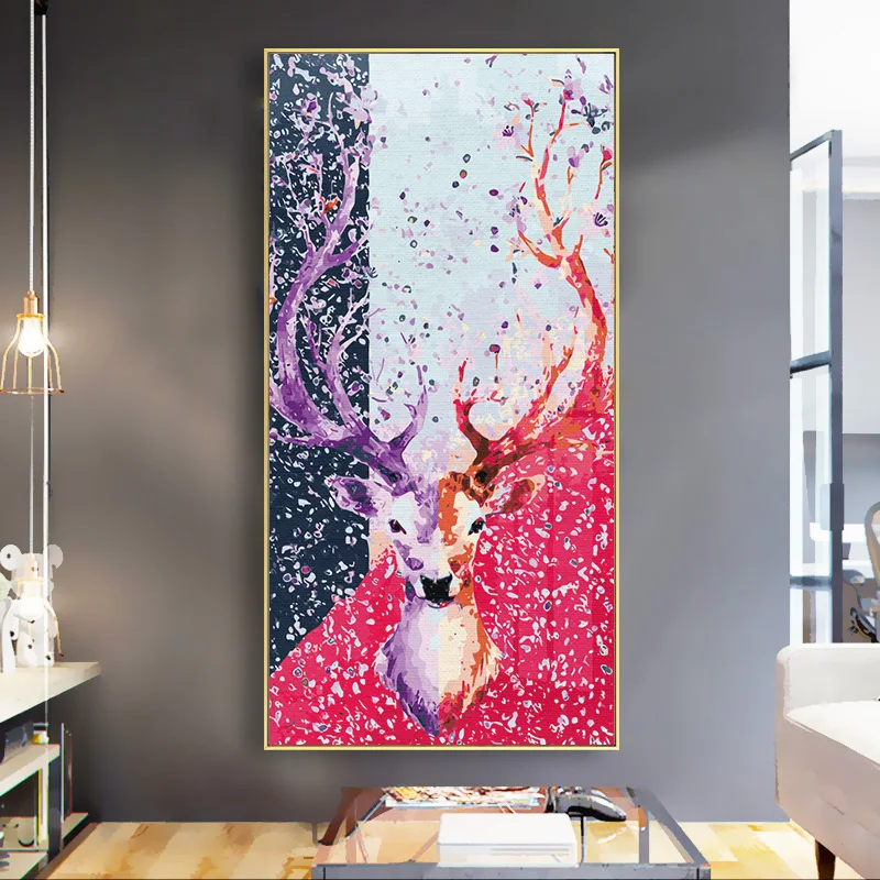 Large Size 60x120cm DIY Painting By Numbers Adults Animals Oil Painting Paint By Numbers on Canvas Wall Art Picture Home Decor