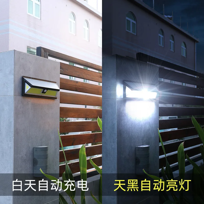 Solar Wall Light Outdoor Garden Light High Power LED Flood Light Super Bright Waterproof Home Decoration