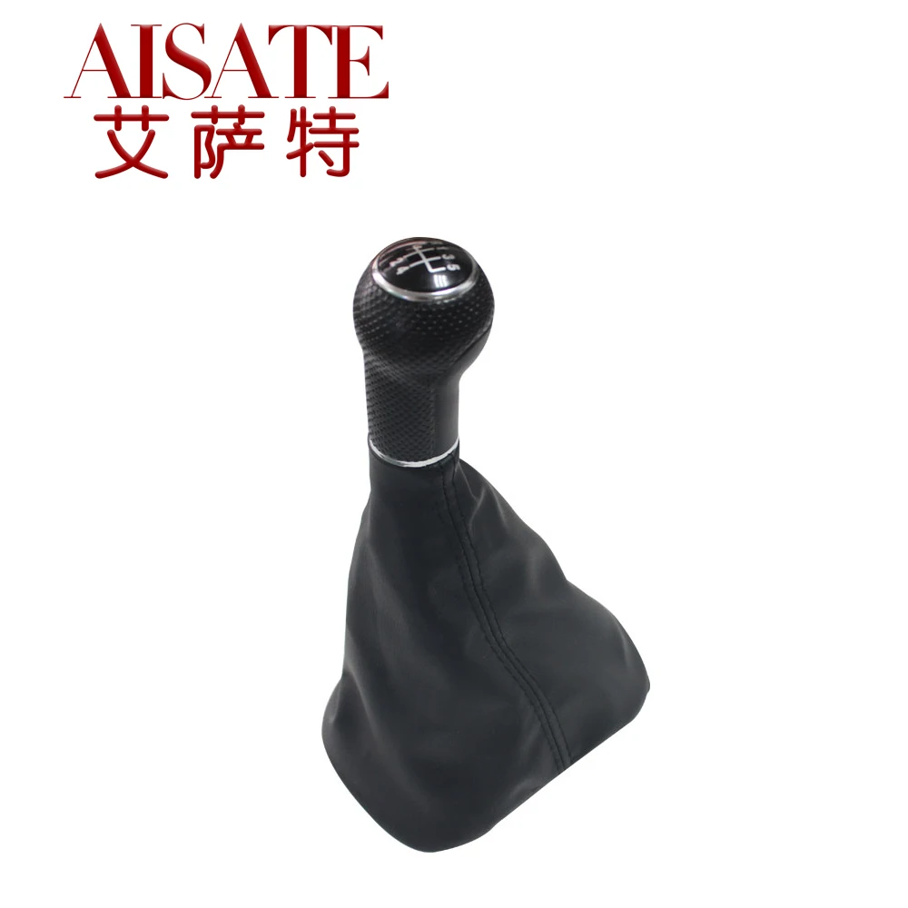 Fit 12mm Hole Gear Lever Gaiter Boot 5 Speed Gear Shift Knob with Giator Leather Boot For Seat Leon Toledo 1999-2006 1J0711113