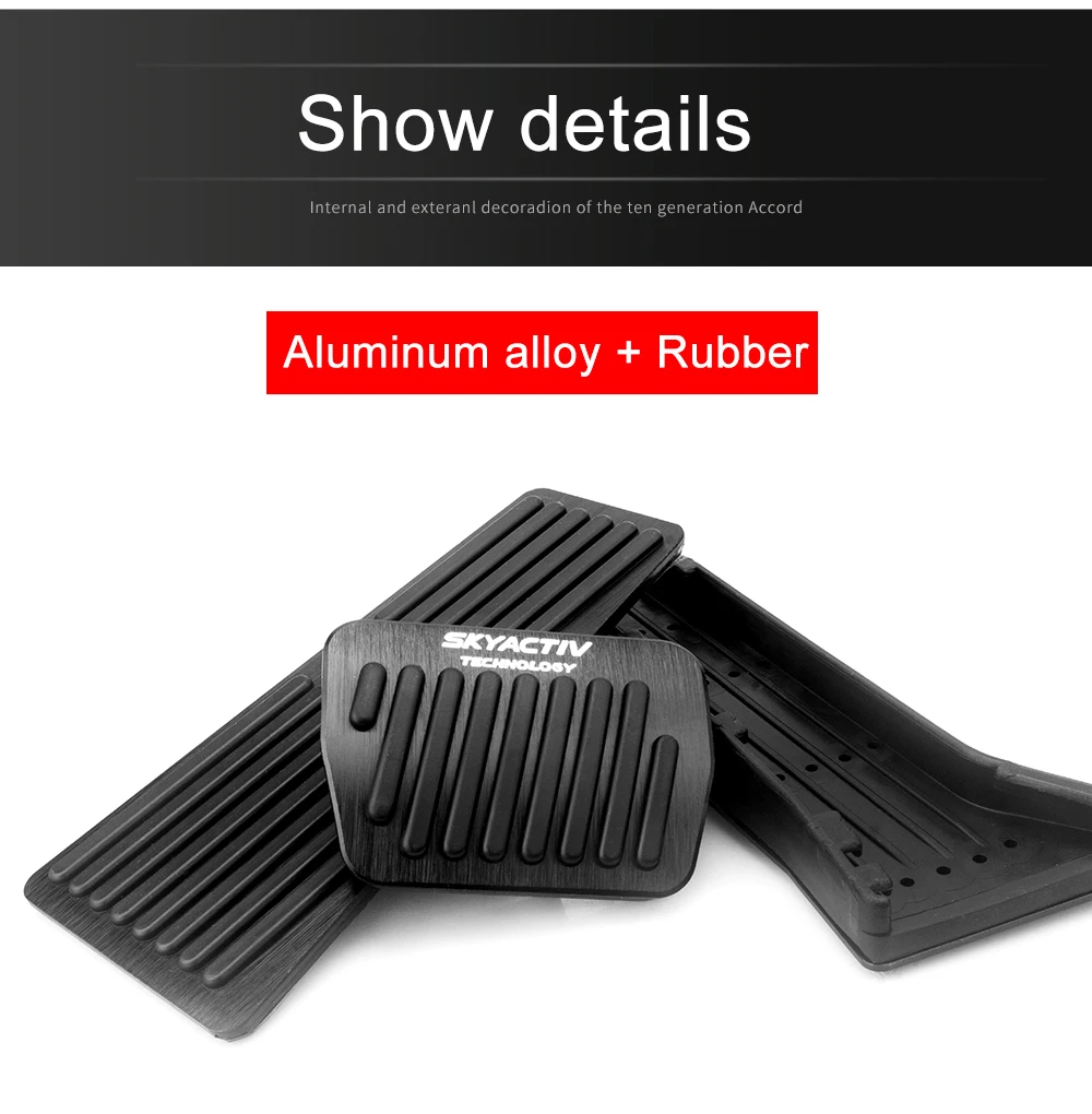 Für Mazda 2 6 GJ CX-5 CX5 KE KF CX8 CX9 2014-2016 2017 2018 2019 2020 2021 2022 2023 Auto Kraftstoff Bremspedale Abdeckung Zubehör – Detail 7