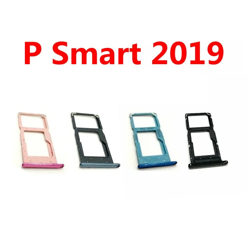 New SD MicroSD Holder Nano Sim Card Tray Slot Repalcement For Huawei P Smart 2019