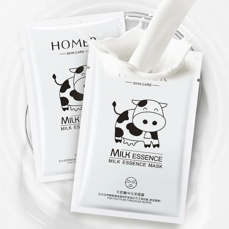 3pieces Milk Essence Whitening Depth Replenishment Oil-control Moisturizing Facial Sheet facial Mask Brighten Skin Tony Moly