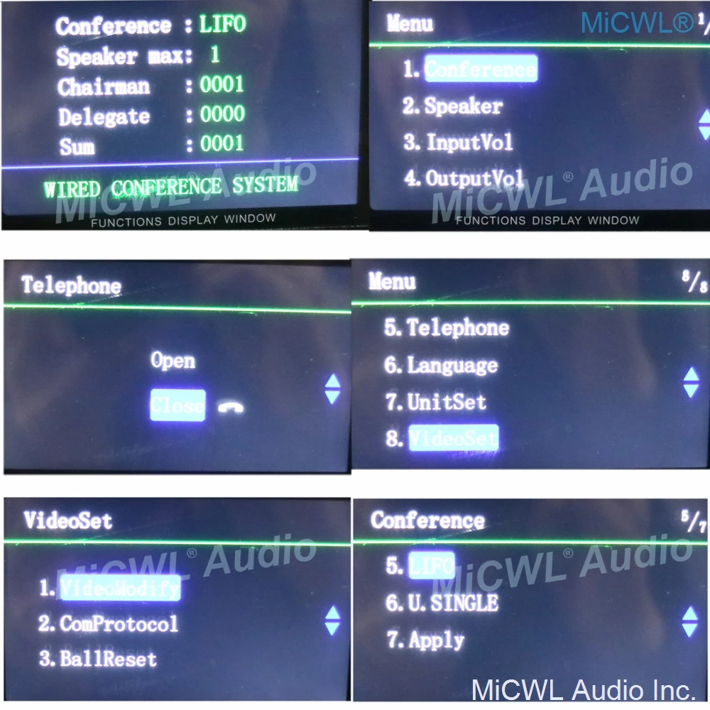 Imagem -06 - Micwl Digital Wired Vídeo Tracking Conferência Sistema de Microfone Alto-falante Embutido Presidente Delegar Mesa Mics A450m-a4516