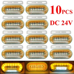 10pcs Caravan Accessories 24V Truck Side Lamp Warning Tail Orange 3 Modes Lorry Signal Indicatorled Rear Lights for Trailer