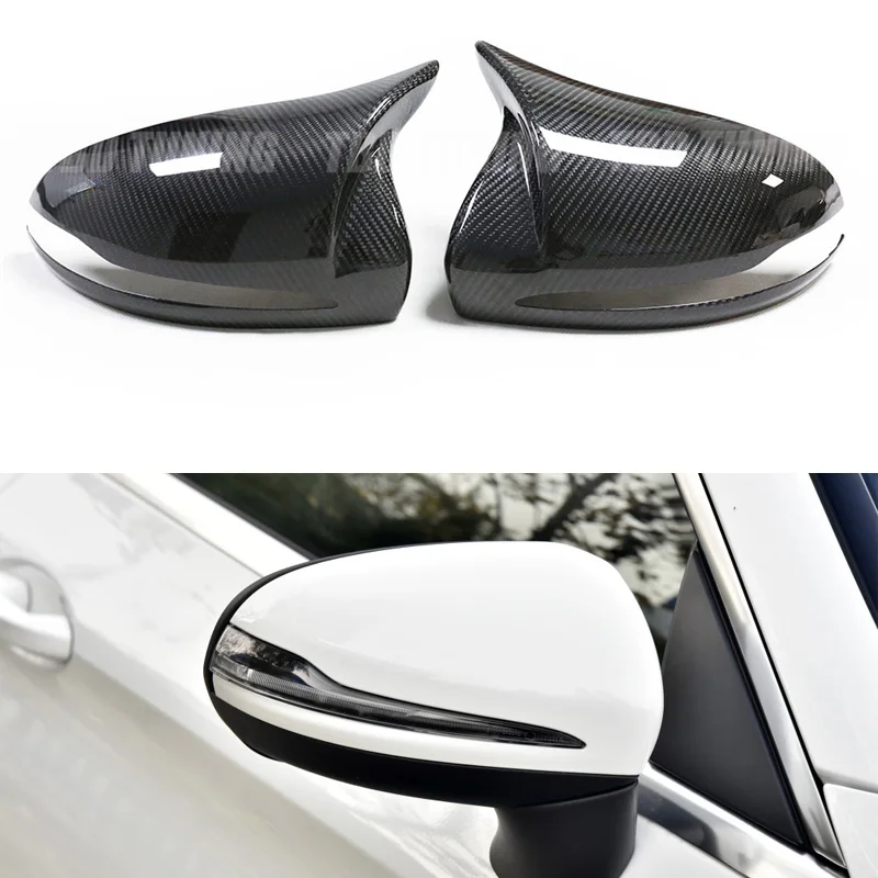 

Dry Carbon Fiber Mirror Cover For Mercedes-Benz W205 W222 W213 W238 X205 C S GLC E Class AMG 2014 2015 2016+ Add On Style