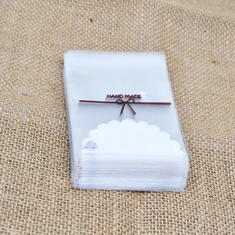 100 teile/los 7 cm Klar Candy Tasche Transparente Kunststoff Tasche Cookie OPP Tasche Für Hochzeit Geburtstag Party Decor DIY geschenk Verpackung Beutel – Detail 13