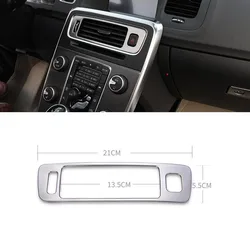 자동차 중앙 콘솔 에어컨 콘센트 패널 장식 커버 트림, 볼보 S60 V60 인테리어 스티커 액세서리