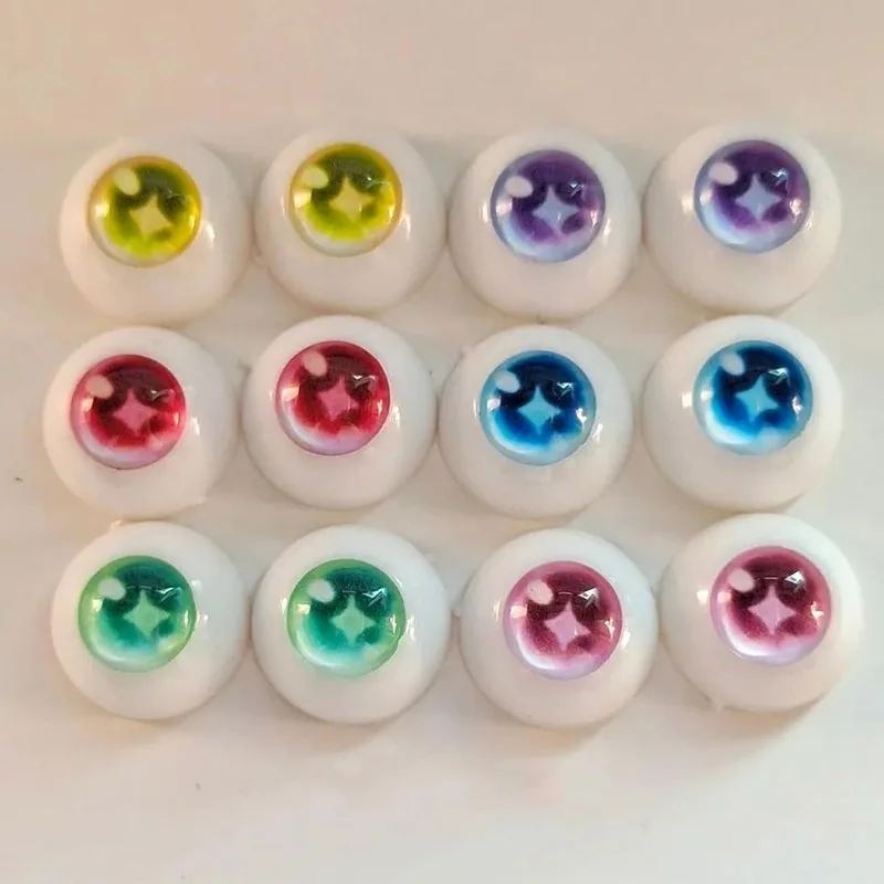 10//12/14/16/18mm Anime Doll Eyes Fit for 1/3 1/4 1/6 1/8 Bjd Doll Makeup Eyes Accessories Acrylic Doll Eyes