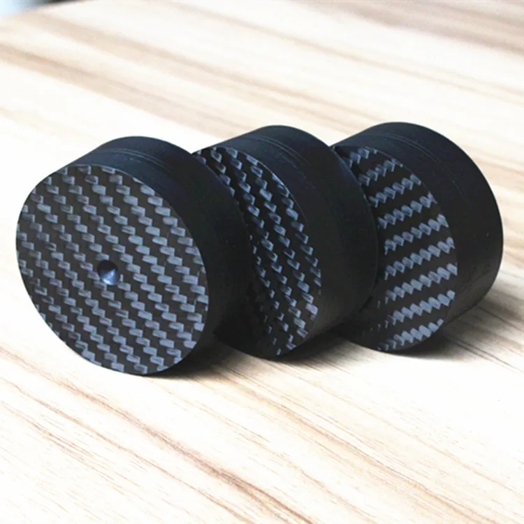 1pc 4K 80x30MM Carbon Fiber HIFI Speaker Amplifier Chassis Anti-shock Absorber Foot Pad Feet Pads Vibration Absorption Stands