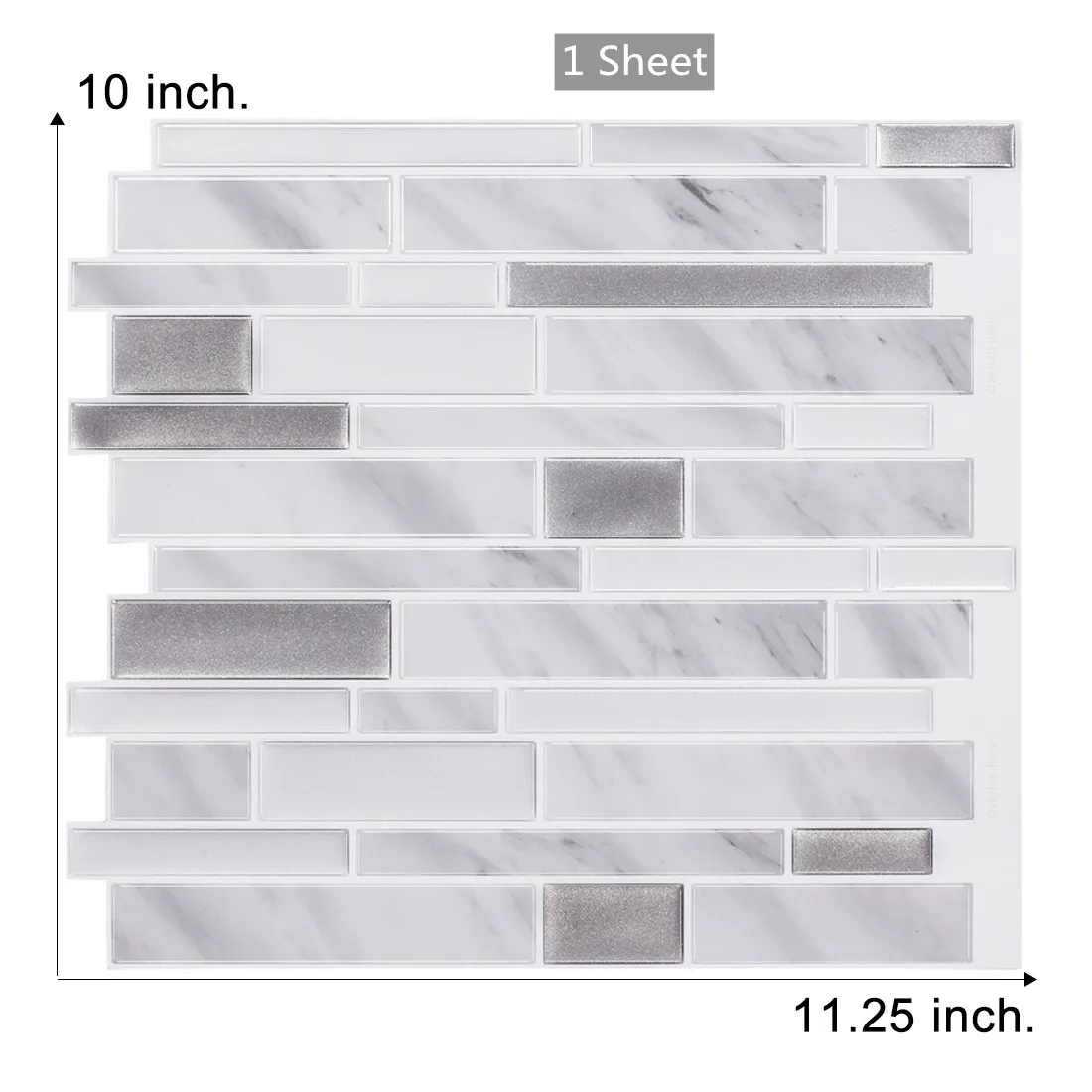 Peel And Stick Wall Tile Mosaic Backsplash Kitchen Wallpaper Home Decoration Wtone Wall Tiles With Epacket Free Shipping-1pcs