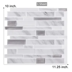 Peel And Stick Wall Tile Mosaic Backsplash Kitchen Wallpaper Home Decoration Wtone Wall Tiles With Epacket Free Shipping-1pcs