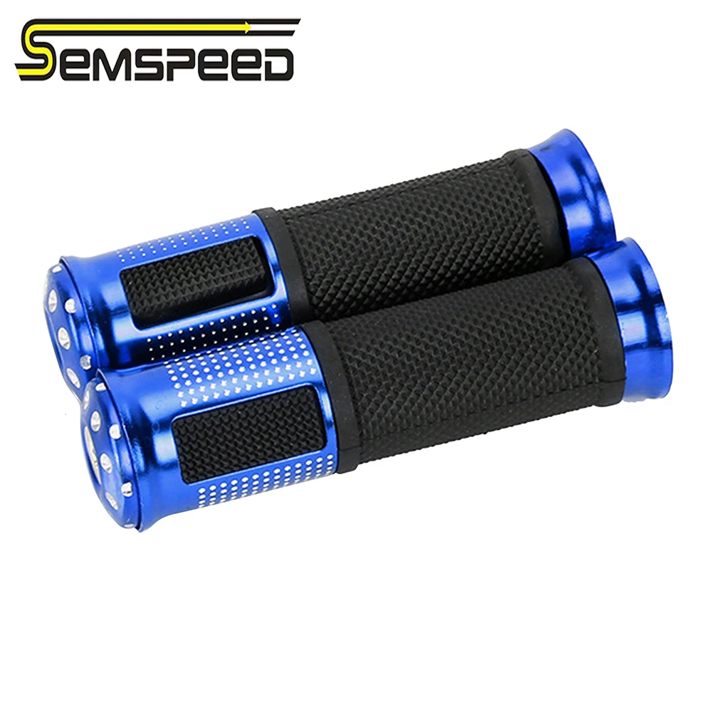 SEMSPEED 7/8'' 22mm Motorcycle Universal Anti-slip Handlebar Hand Grips For Motocross Off-Road Bike Electric Bicycle Accessories