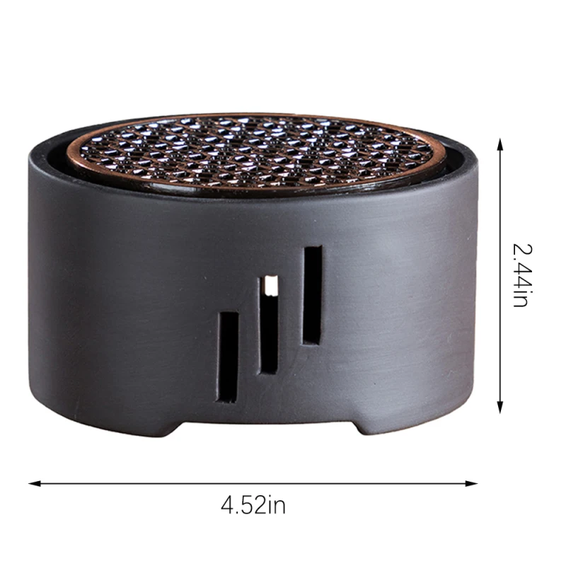 1PC Ceramic Candle Stand Tea Heater Tea Stove Milk Warmer Candle Holder with Mat Without Candle for Home Cafe Kitchen Tools