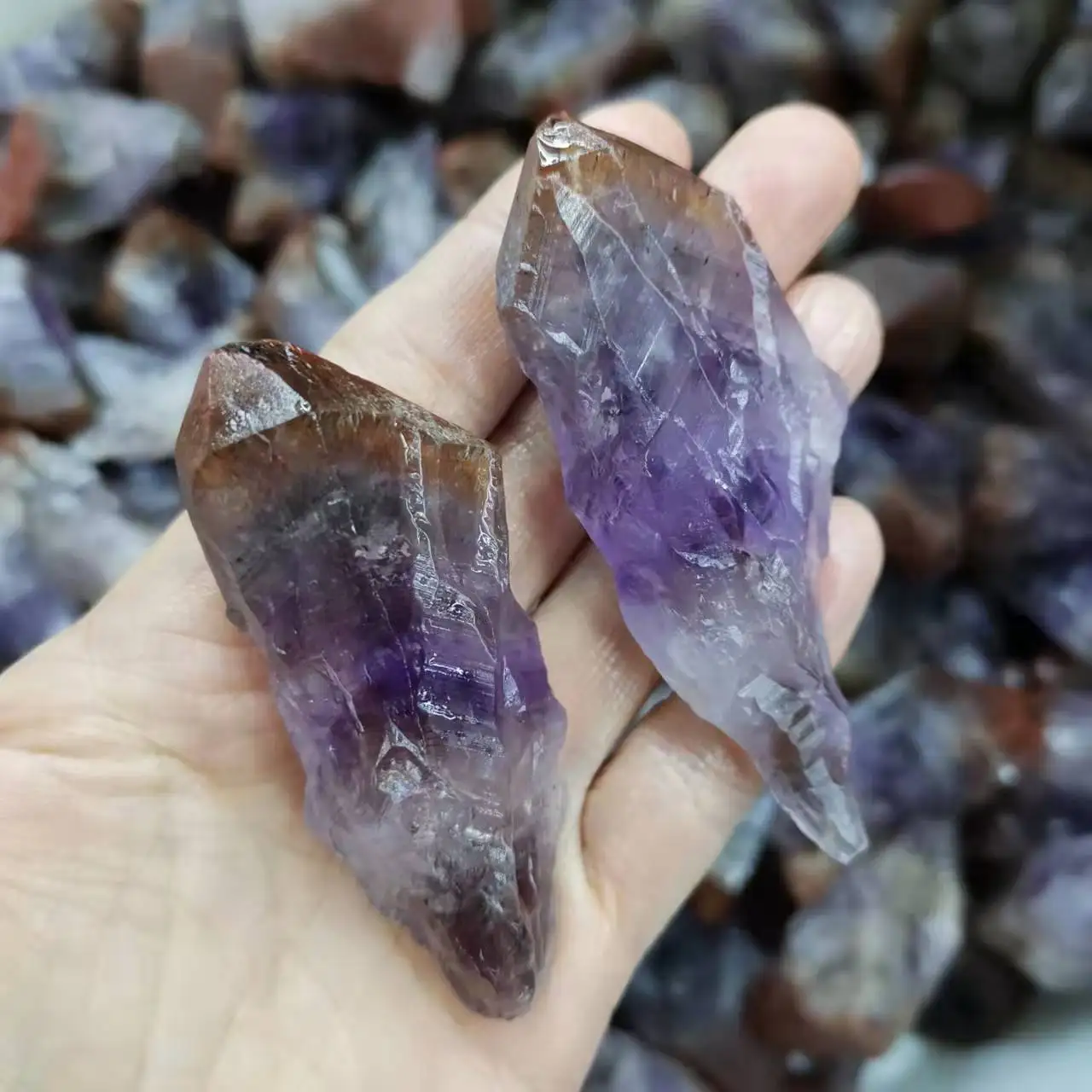 

2pcs Natural Aurora 23 Crystal mineral stones Specimen Rough Gemstone crystal healing