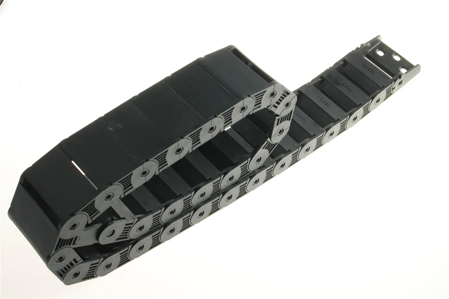 Cable Chain Semi-Enclosed Interior Opening 18 x 37mm 18 x 50mm Drag Plastic Towline Transmission Machine Accessories