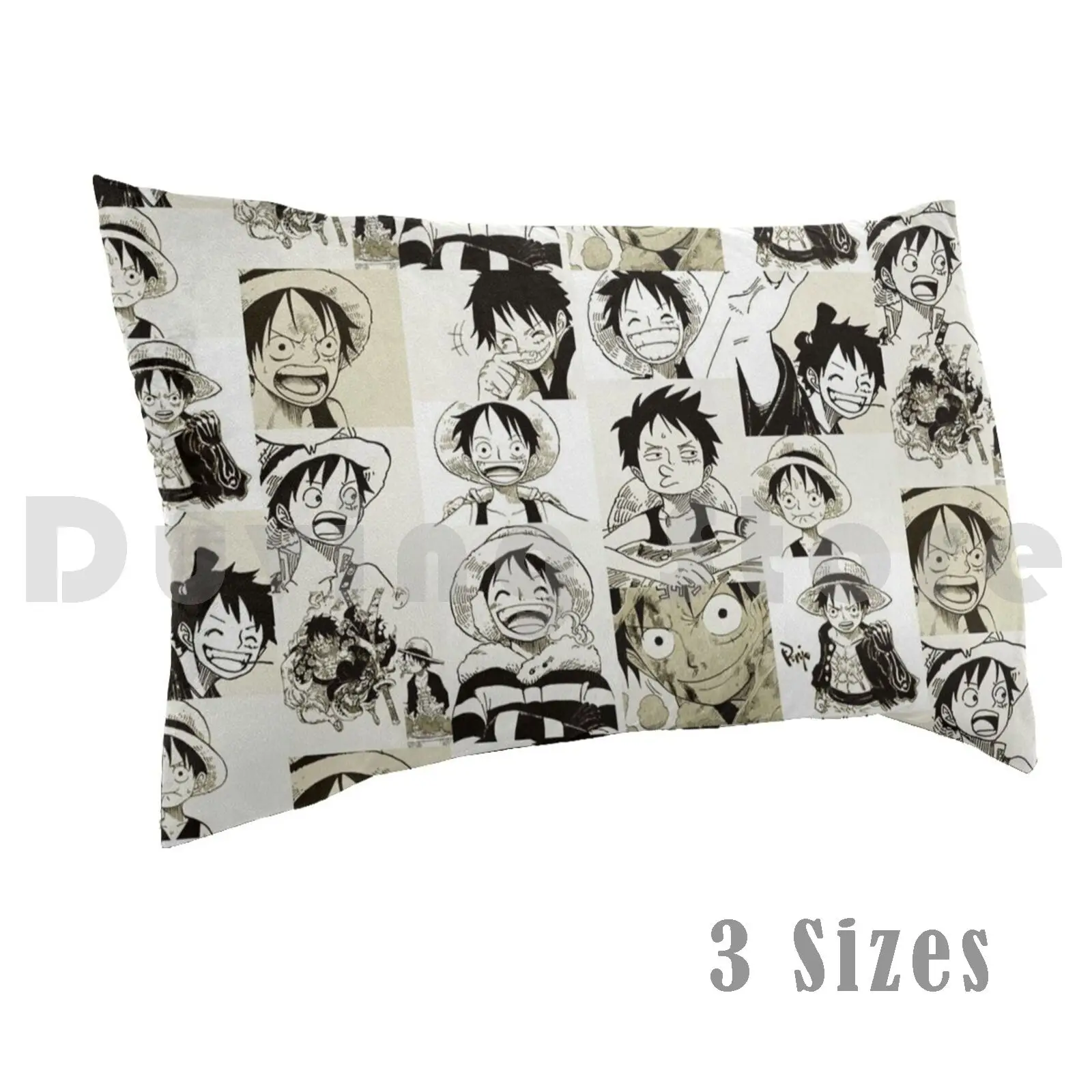 Luffy Pillow Case Printed 35x50 Anime Manga Panel Wano Wano Kuni Luffy Mugiwara Strawhat