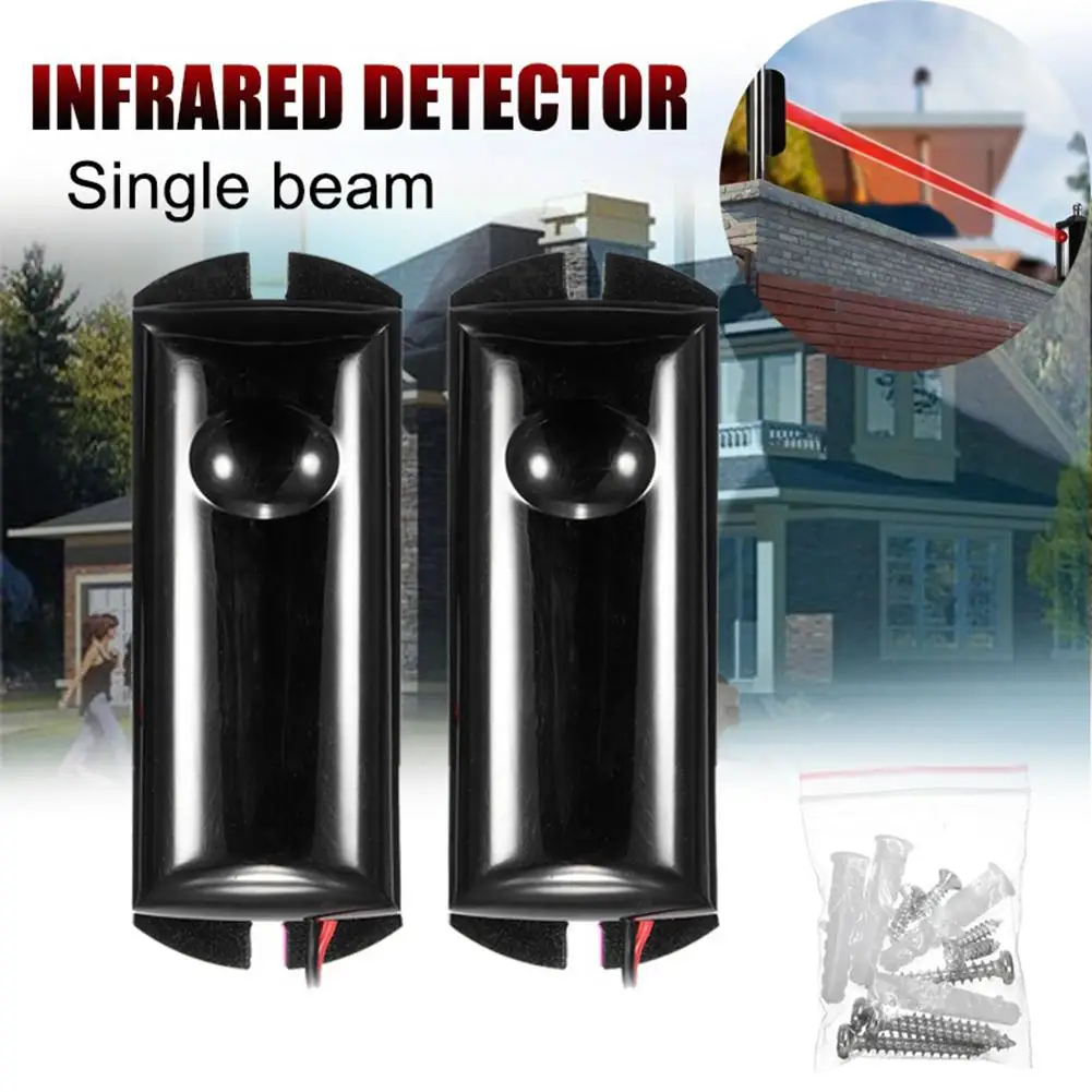 Infrared Detector Single Beam Infrared Detector Alarm Barrier Sensor Photoelectric Home Security 2020