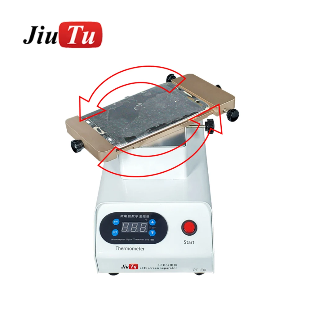 Jiutu 7 inch Rotary Platform Separator With Frame Screen Separate And Glue Remover Torating Edge Free Disassembly