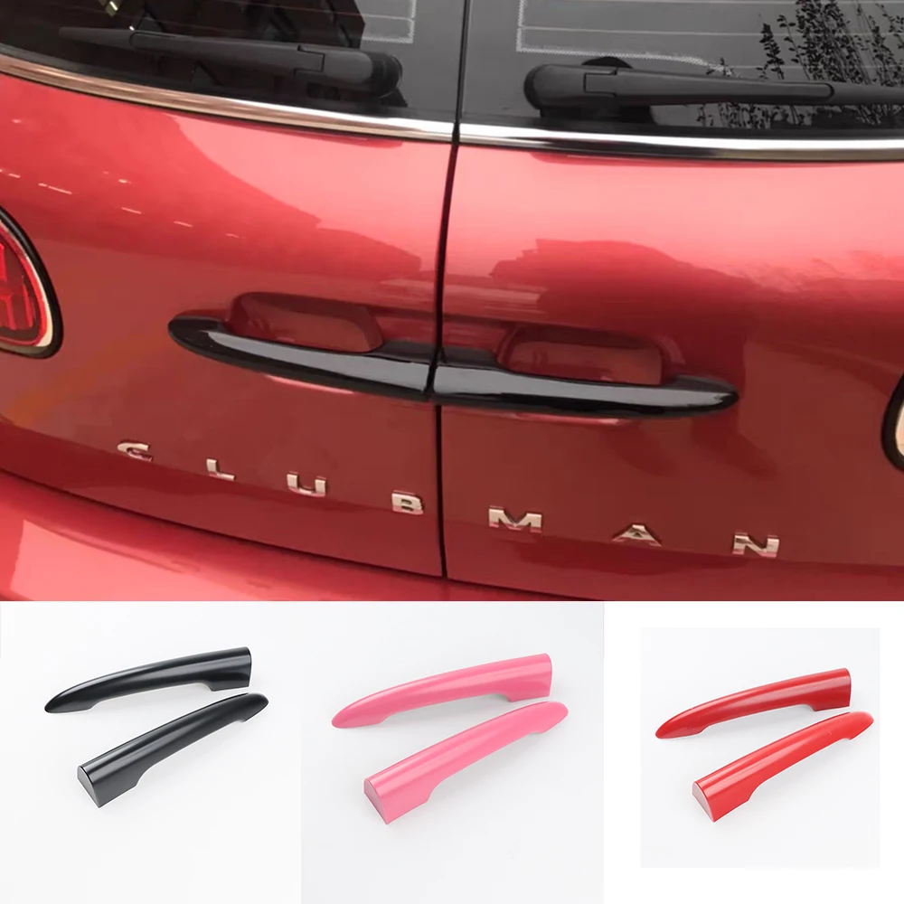 Union Jack Exterior Decoration Car Trunk Rear Door Handle Stickers Cover For MINI JCW F54 R55 Clubman Accessories 2PCS/Set