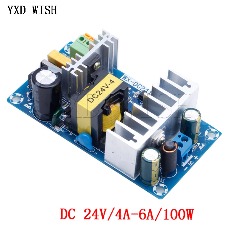 Power Supply Module AC 110V 220V to DC 24V 6A AC-DC Switching Power Supply Board AC-DC 24V 4A 6A Switch Circuit Board 85V-256V