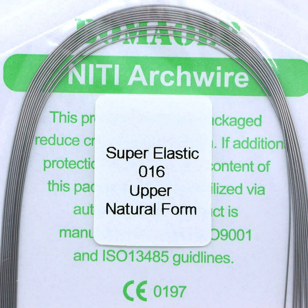 Orthodontic Nitinol Arches 5 Packs Super Elastics Dental Wire Natural Form Niti Round Arch Wires Dentist Materials Correction