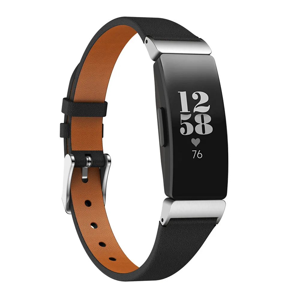 fashion Leather bands Straps for Fitbit Inspire/Inspire HR Smart Watch Band Wrists Bracelet Replacement Strap for Fitbit Inspire