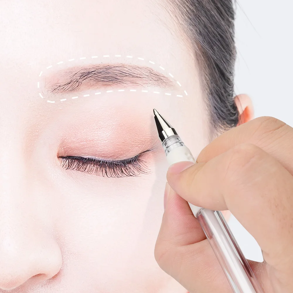 Microblading akcesoria biały 0.7 MM tatuaż na brwi chirurgiczne Marker do skóry pióro do makijażu permanentnego