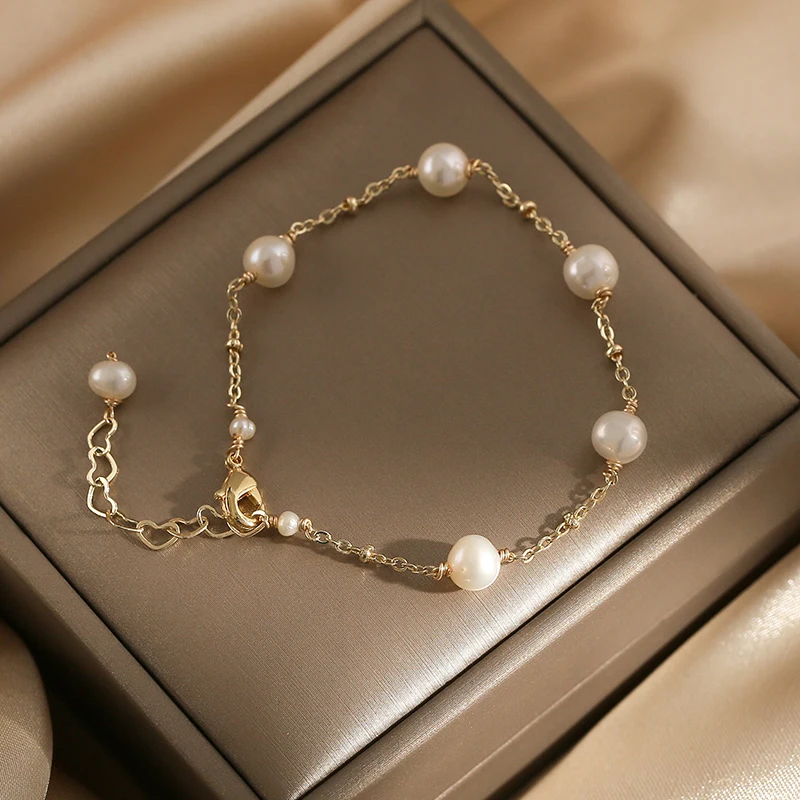 

Lii Ji Real Pearl Bracelet Freshwater Pearl 14k Gold Filled No Fade Bracelet Wedding Birthday Women Jewelry Christmas Gift
