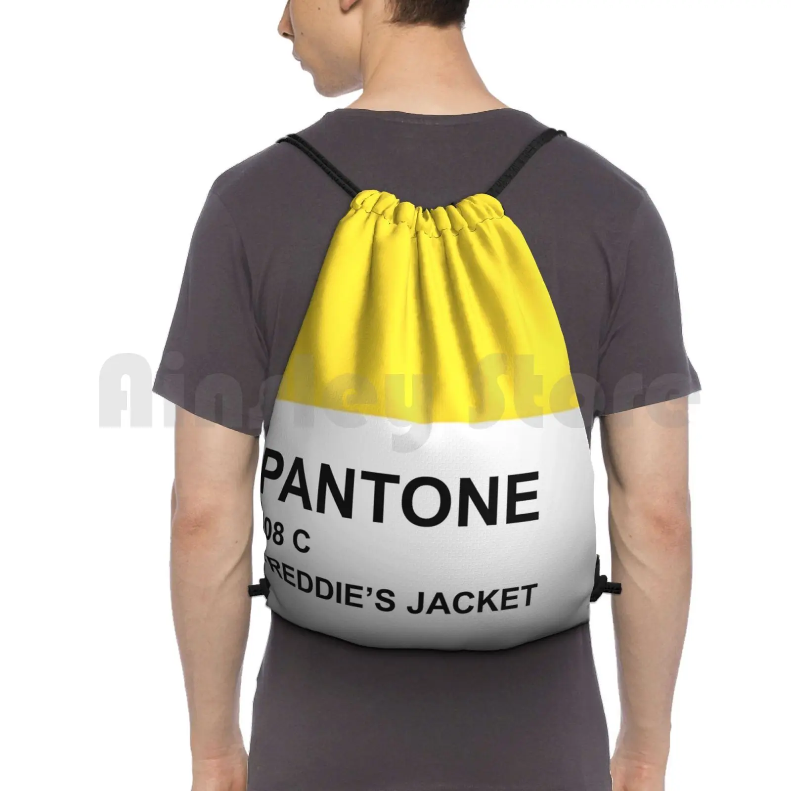 Pantone Freddie's Jacket Backpack Drawstring Bags Gym Bag Waterproof Queen Freddie Freddie Brian May Roger Taylor John