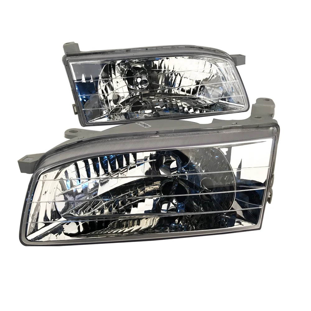 A Pair Car Headlight For Toyota Sprinter Carib Automobile Headlamp 1999- AE111 AE114 AE115 Crystsal