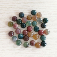 Natural india onyx Stone Beads Fashion 4mm 6mm 8mm 10mm 12mm 14mm round charm cab cabochon jewelry accessories 50Pcs no hole
