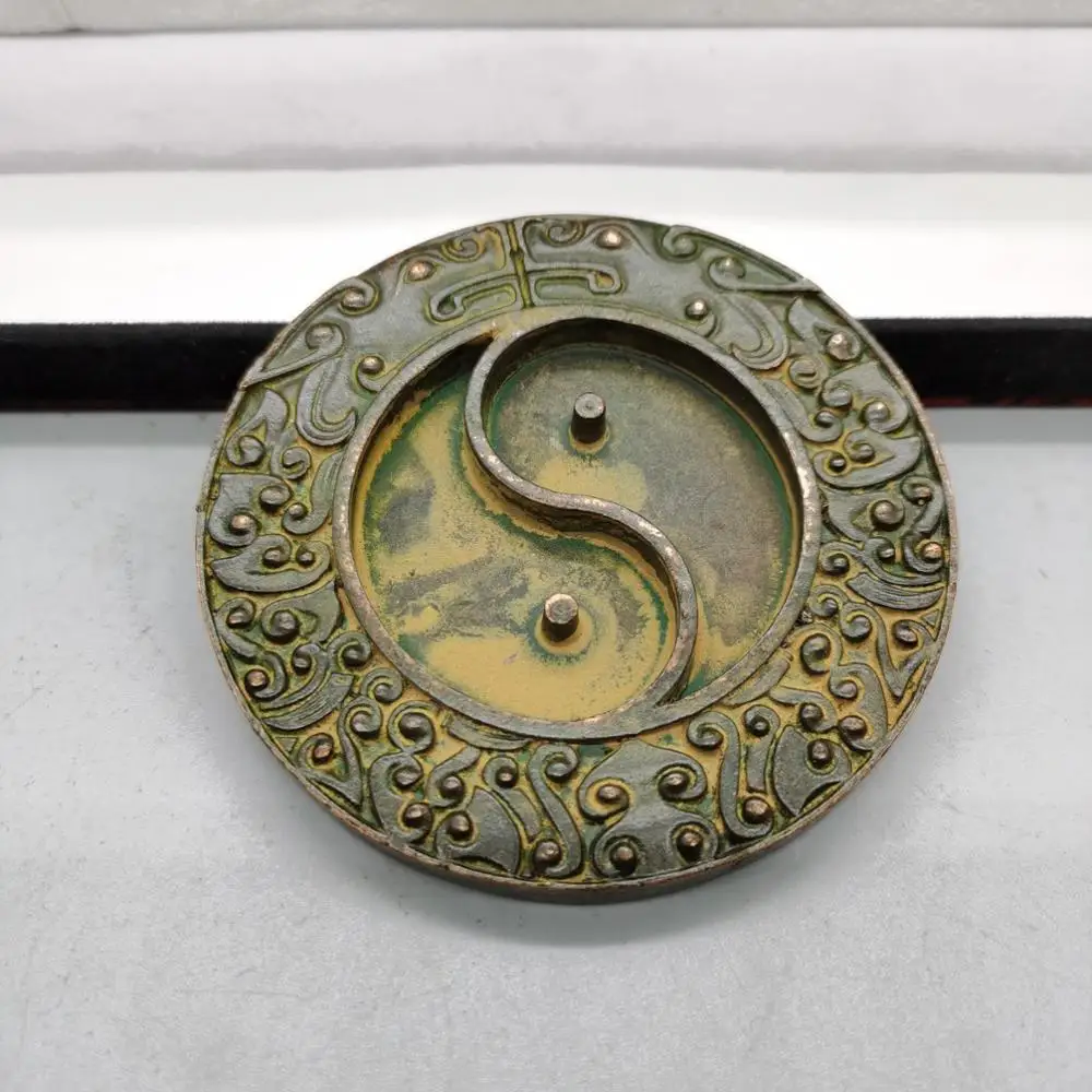 Exquisite Antique Bronze Ornament Of Longfeng Inkstone