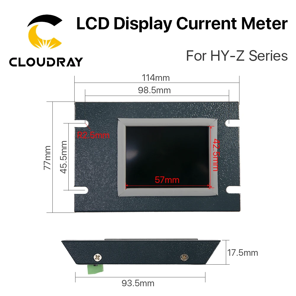 Cloudray CO2 Laser Power Supply LCD Display Current Meter External Screen for HY-Z Series CO2 Laser Power Supply