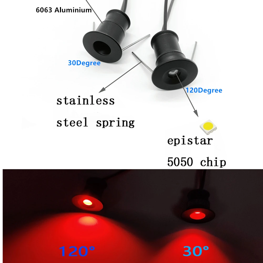 Miniluz descendente LED con control remoto, foco empotrable regulable, lámpara de techo de 1W, iluminación para escaparate, armario y escalera, 12V