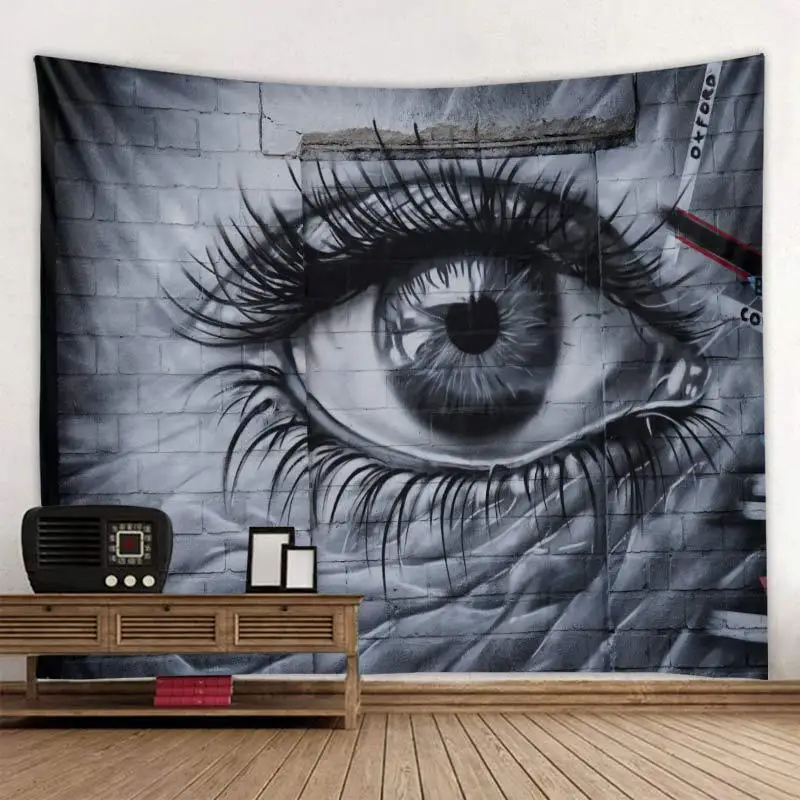 

horror eyes 3D Printing Tapestrying Rectangular Home Decor Wall Hanging Halloween Party wall hanging