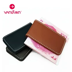 Magnetic Money Clip Men Women Leather Money Clip Wallet Card Holder Dollar Cash Case Banknote Clips Holders Slim Wallet For Mens