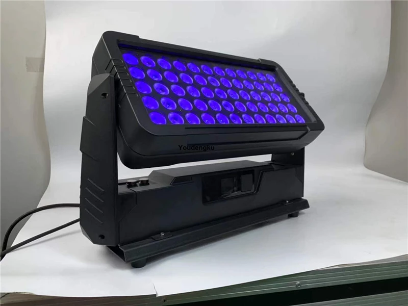 2pcs waterproof led full color square up and down city color wall washer 10W*60pcs outdoor IP65 RGBW 4in1 led wall washer light