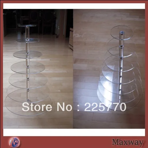 

Free shipping 7 Tier Acrylic Cupcake Stand wedding decoration