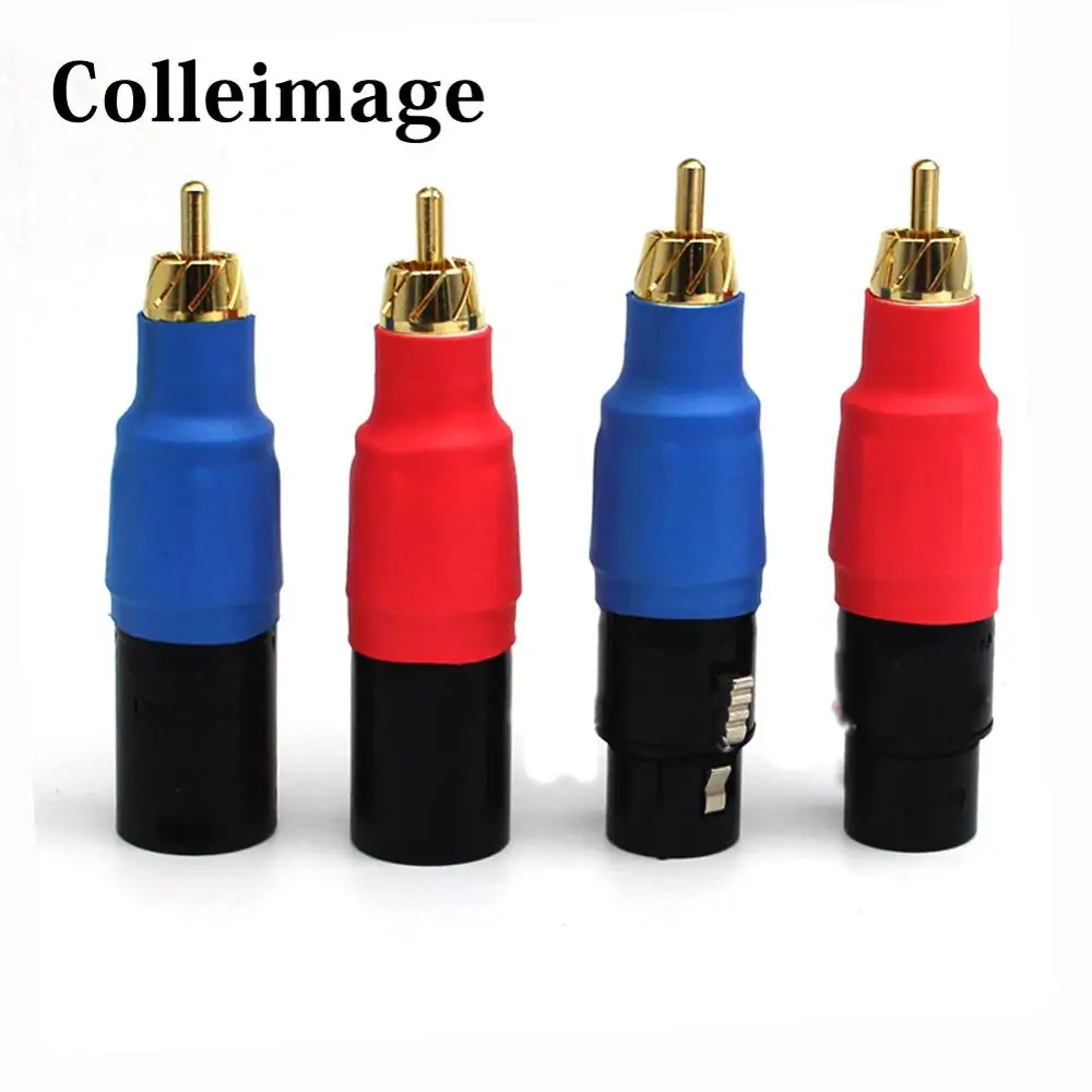 ハイエンド 4x ノイトリック xlr プラグ rca プラグ xlr オスとメスのペア rca オスバランスオーディオコンバータ