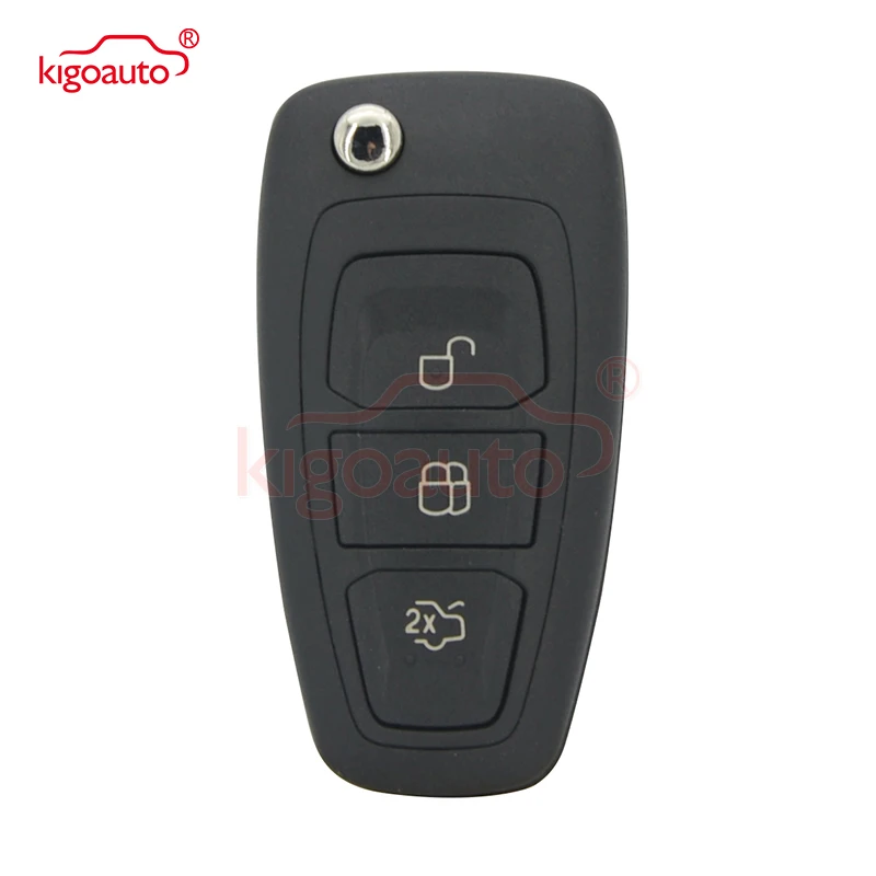 Kigoauto AM5T15K601AD 2036872 Car Remote Flip Key 3 Button 434Mhz FSK 4D63 Chip for Ford Mondeo Focus C-Max 2011 2012 2013 2014