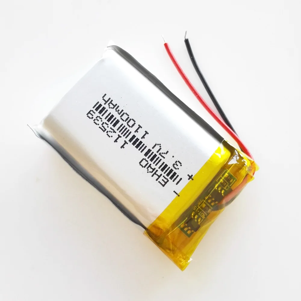 Ehao 112539 3.7 v 1100 mah のリチウムリチウムポリマーリポバッテリー充電式バッテリー Mp3 カメラ dvd gps 携帯電子部品