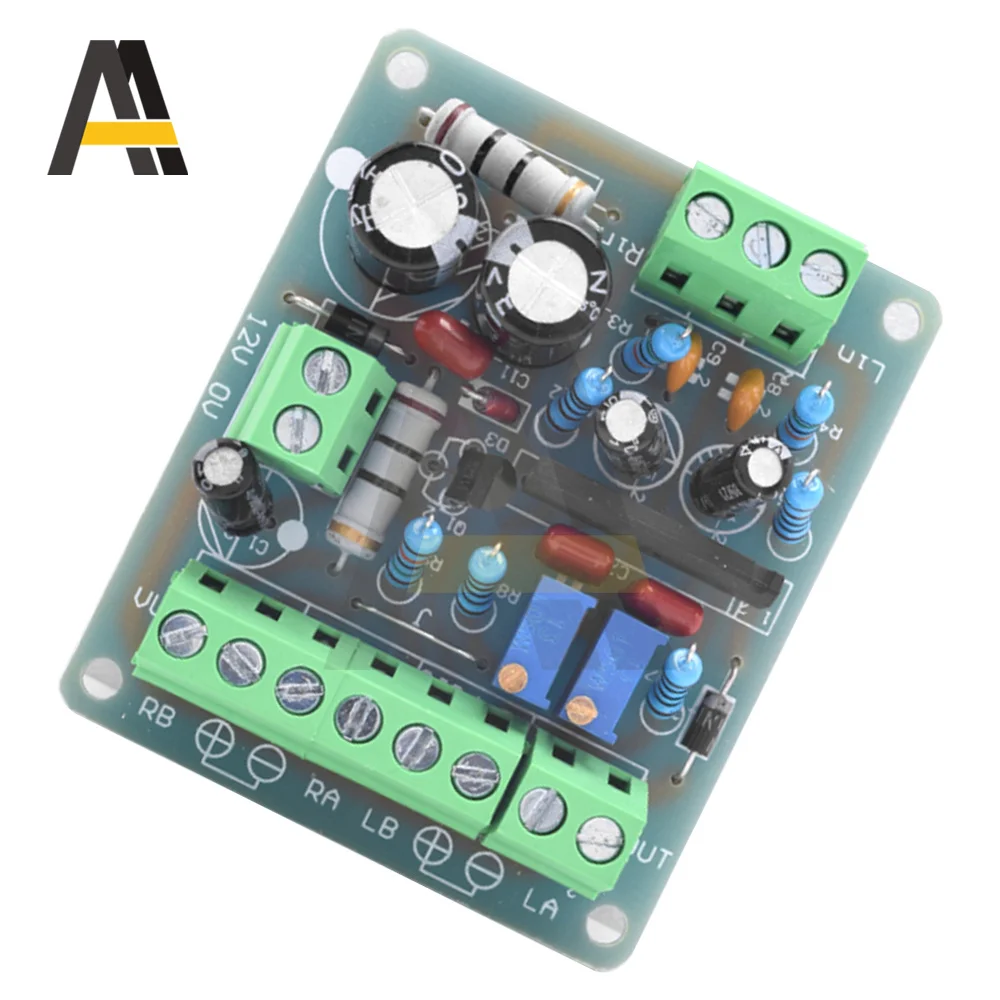 DC 12V Power Amplifier VU Meter Driver Board DB Audio Level Meter 400Hz TA7318P Hifi Amplifier Speaker VU Header Driver Board