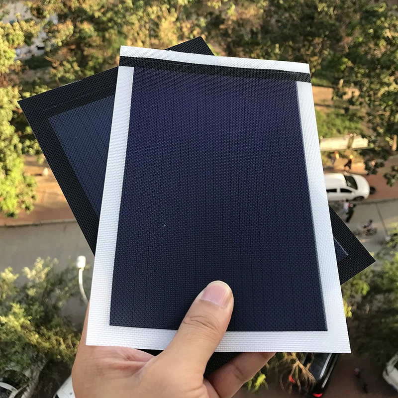 thin film solar panel photovoltaic cell small flexible cargador solar charger amorphous ETFE 1.5W 1.5V 200MA