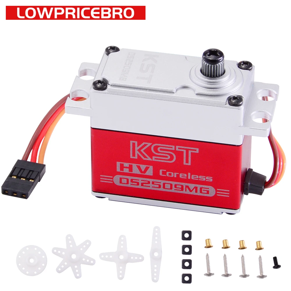 

KST DS2509MG 8.4V Torque 28kg 0.1sec Coreless Metal HV Servo Motor for RC Model Robot Arm Car Boat Helicopter Airplane UAV