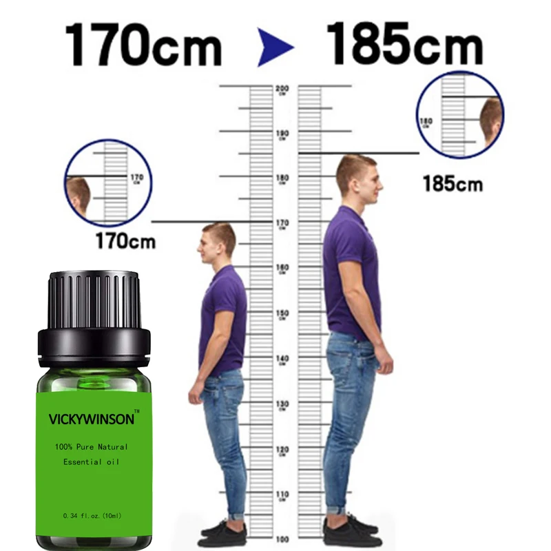 New Height Increasing Oil Medicine Body Grow Taller Essential Oil Foot Health Care Products Promot Bone Growth 10ml