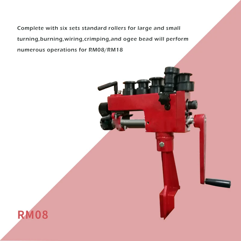 Reeling machine RM08 Engraving machine Iron sheet crimping machine Manual crimping machine Metal roll forming machine Rotating